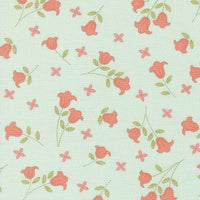 PRESALE Sunbonnet Embroidered Blooms Pale Blue Yardage by Heather Briggs of My Sew Quilty Life for Moda Fabrics | 31761 19