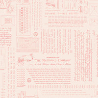 PRESALE TYPE/ography Background Coral Yardage by Lori Holt of Bee in My Bonnet for Riley Blake Designs | C16851-CORAL