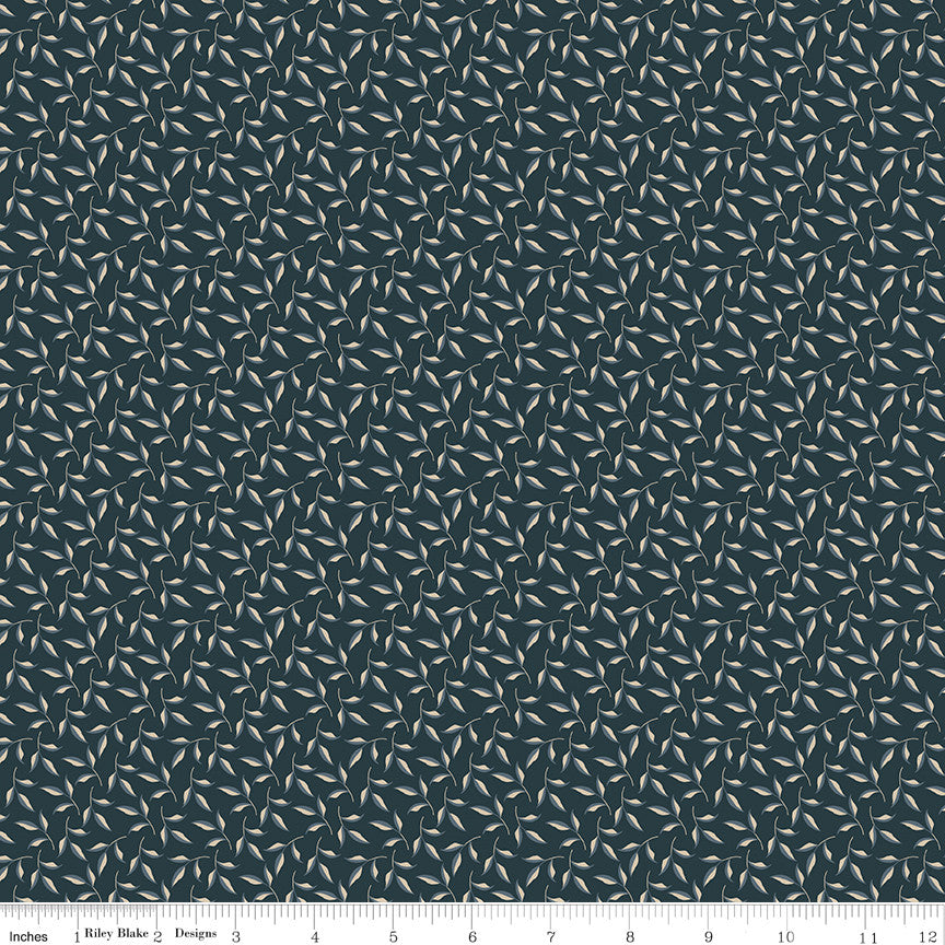 PRESALE Charmed & Treasured Evergreen Carbon Yardage by Kassidy Grace for Riley Blake Designs | C18166-CARBON