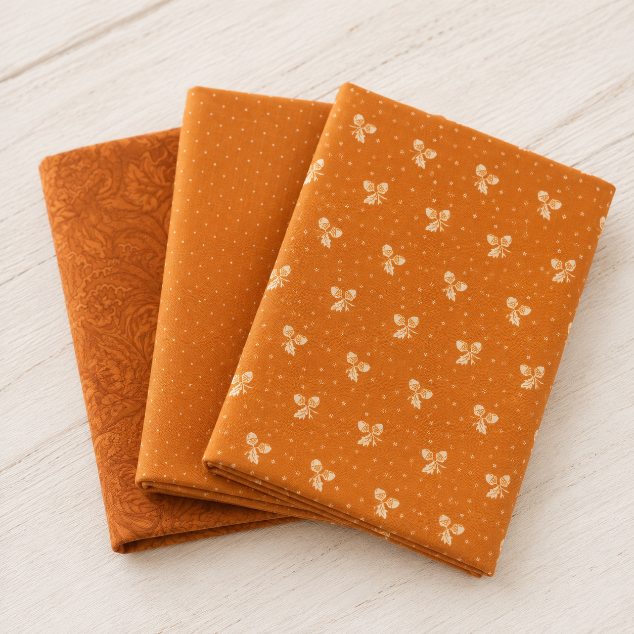 PRESALE Butternut and Sage Fat Quarter Bundle Rust by Fig Tree & Co for Moda Fabrics | 3 Fat Quarters | Curated Bundle