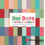 Bee Dots Denim Thelma Yardage by Lori Holt for Riley Blake Designs | C14182 DENIM