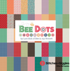 Bee Dots Denim Fay Yardage by Lori Holt for Riley Blake Designs | C14163 DENIM