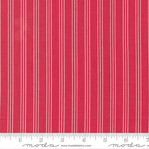 Lighthearted Red Stripe Yardage by Camille Roskelley for Moda Fabrics |55296 12