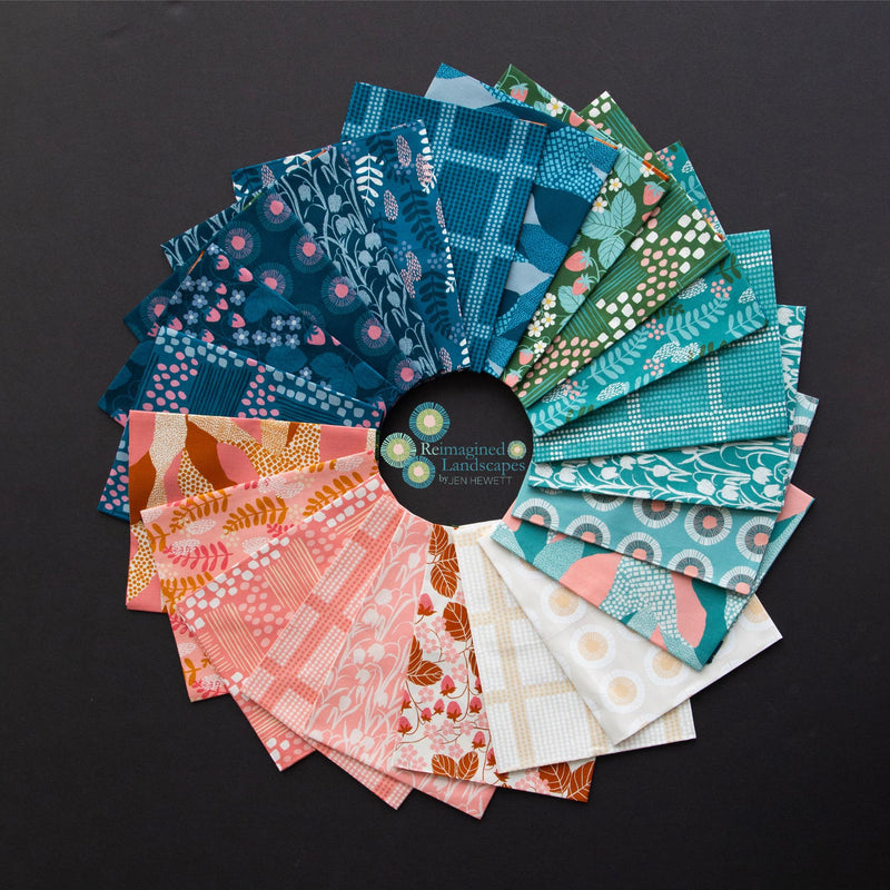 Reimagined Landscapes Fat Quarter Bundle by Jen Hewett for Ruby Star Society | 22 SKUs