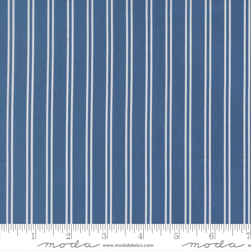 A Cat Named Stitch Stripe Sea Yardage by Camille Roskelley for Moda Fabrics | 55344 14