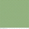 Sale! Bee Dots Basil Vera Yardage by Lori Holt for Riley Blake Designs | C14172 BASIL