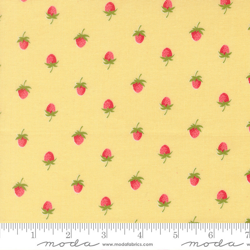 PRESALE Bloomsberry Berries Buttermilk Yardage by Camille Roskelley for Moda Fabrics | 55352 12