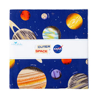 Outer Space 10" Stacker by NASA for Riley Blake Designs | 42 Pcs | 10-15480-42