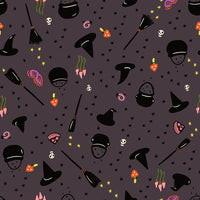 PRESALE Freaky Familiars Witchy Woman Eggplant Yardage by Ruby Star Society | RS5195 16