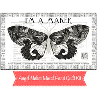 PRESALE Angel Maker Mural Panel Quilt Kit | She Who Sews–The Maker Seamstress by J. Wecker Frisch | Quilt Size 28 1/2" x 47 12" | FREE PATTERN