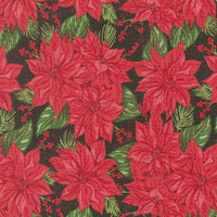 Holiday Cheer Vintage Poinsettia Midnight Poinsettia Yardage by Stacy Iest Hsu for Moda Fabrics | 20971 30