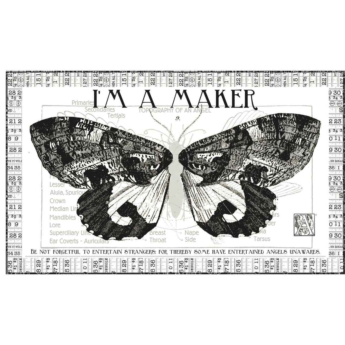 PRESALE Angel Maker Mural Panel Quilt Kit | She Who Sews–The Maker Seamstress by J. Wecker Frisch | Quilt Size 28 1/2" x 47 12" | FREE PATTERN