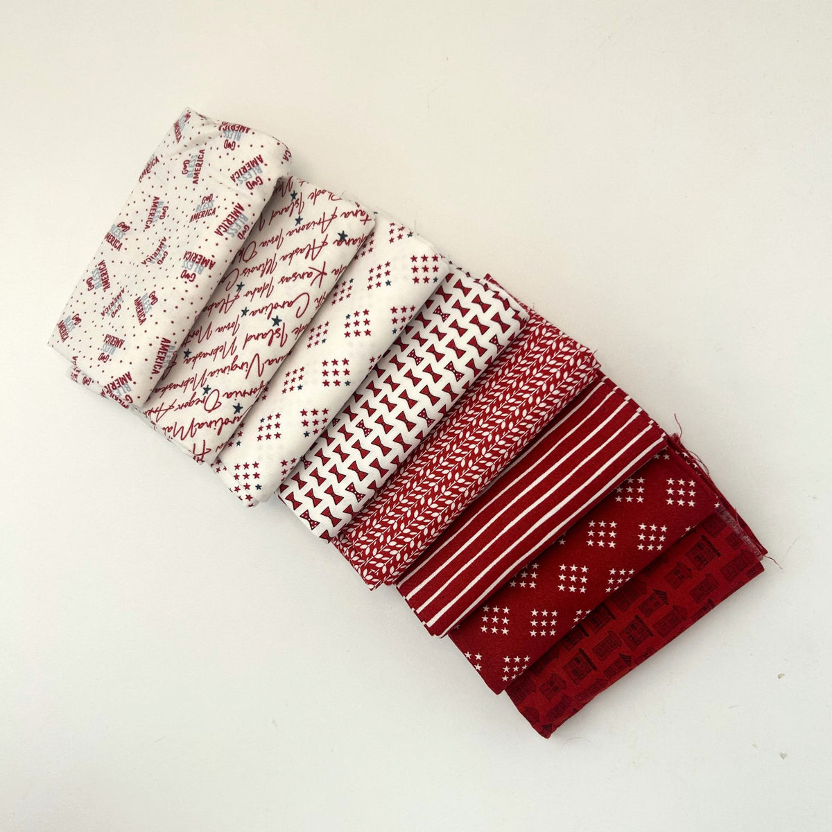 Independence Day Custom Fat Quarter Bundle Red by Sweetwater for Moda Fabrics | 8FQs | Curated Bundle