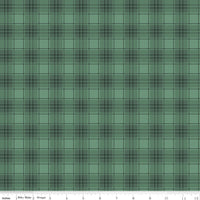 PRESALE Evergreen Wishes Plaid Green Yardage by Traci Reed for Riley Blake Designs | C17815-GREEN