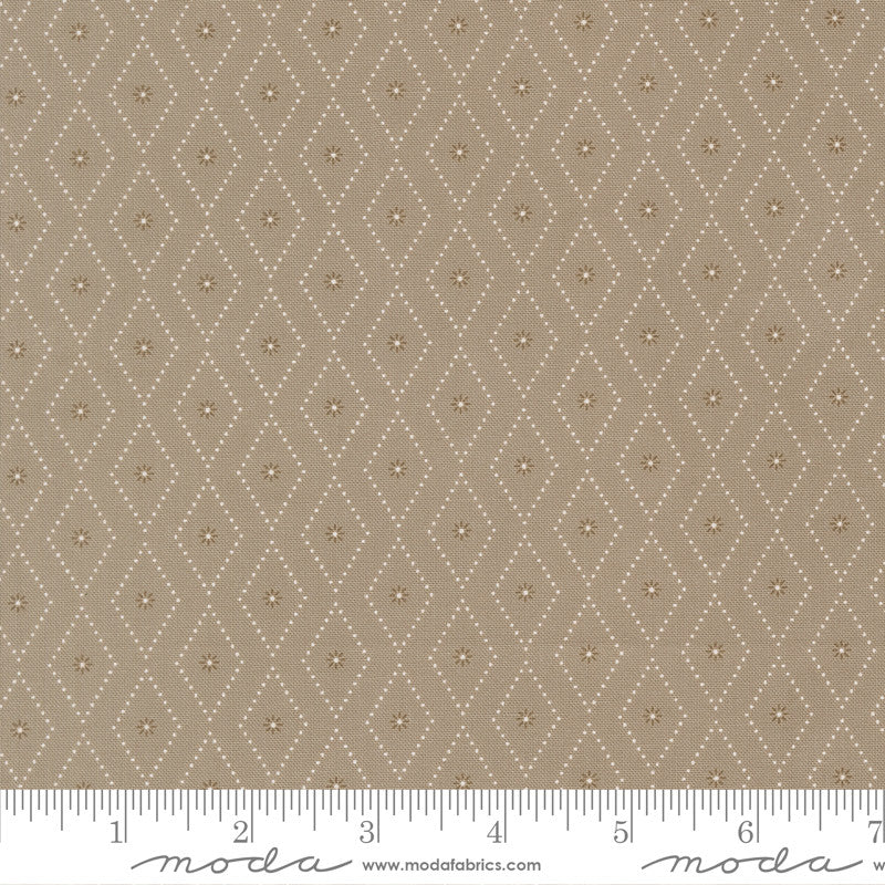 PRESALE Poinsettia and Pear Argyle Stone Yardage by Sherri & Chelsi for Moda Fabrics | 37716 17