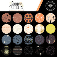 Good Spirits Mini Charm Pack by Ruby Star Society Halloween Fabric Precut | 42 Assorted Pieces RS5135MC