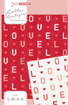 L-O-V-E Custom Quilt Kit with Love Blooms by Lella Boutique | Off White Background | Size 72 1/2" x 80 1/2"