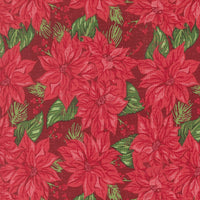 Holiday Cheer Vintage Poinsettia Cardinal Yardage by Stacy Iest Hsu for Moda Fabrics | 20971 18
