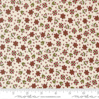 PRESALE Chilly Christmas Flowers Vanilla Yardage by Sweetwater for Moda Fabrics | 55712 11