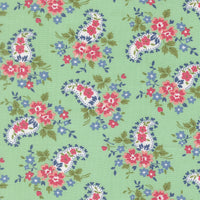 A Cat Named Stitch Sweet Paisley Green Yardage by Camille Roskelley for Moda Fabrics | 55346 19