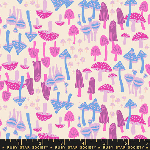 PRESALE Hello Alice Mushroom Land Shell Yardage by Sarah Watts for Ruby Star Society | RS2124 11