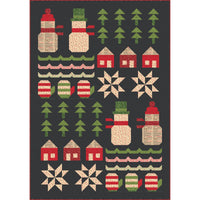 PRESALE First Snow Custom Quilt Kit With Holiday Cheer by Stacy Iest Hsu for Moda Fabrics | Quilt Size 50” x 71”