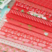 PRESALE Bloomsberry Fat Quarter Bundle Red by Camille Roskelley for Moda Fabrics | 13 Fat Quarters | Curated Bundle