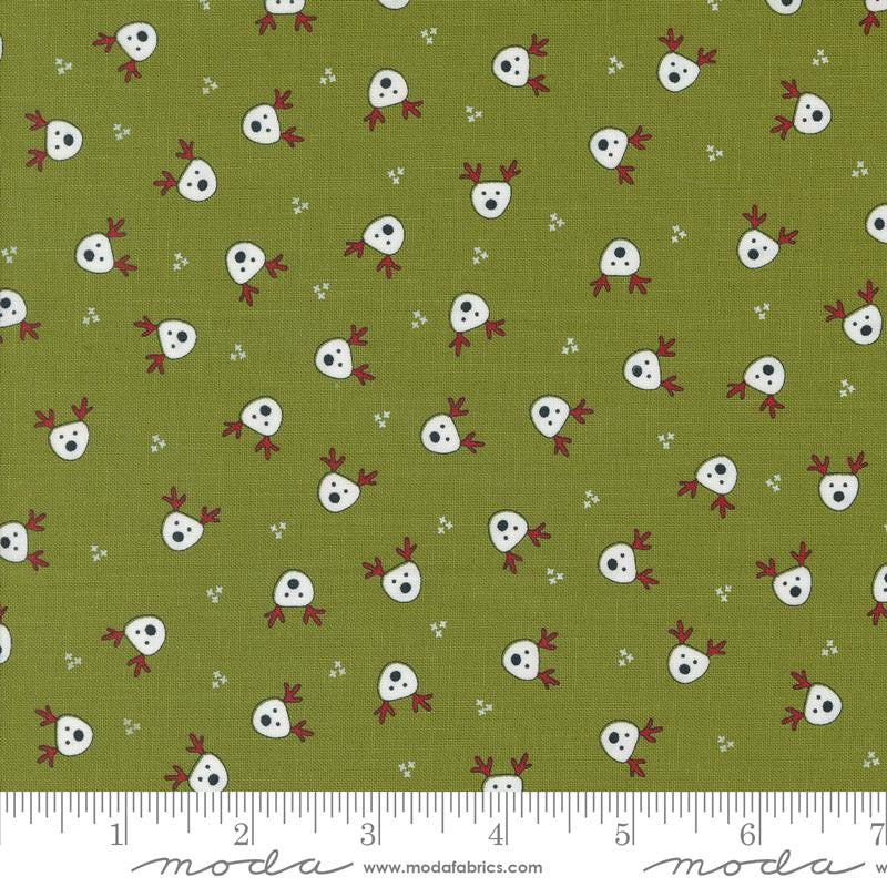 On Dasher Reindeer Dasher Pine Yardage by Sweetwater for Moda Fabrics | 55661 13