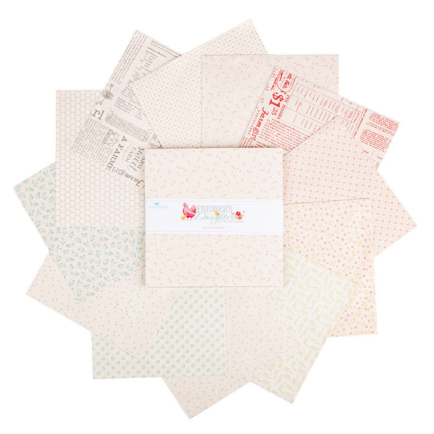 Farmers Daughter Backgrounds 10" Stacker by Lori Holt of Bee in My Bonnet |  42 Pcs | 10-17160B-42