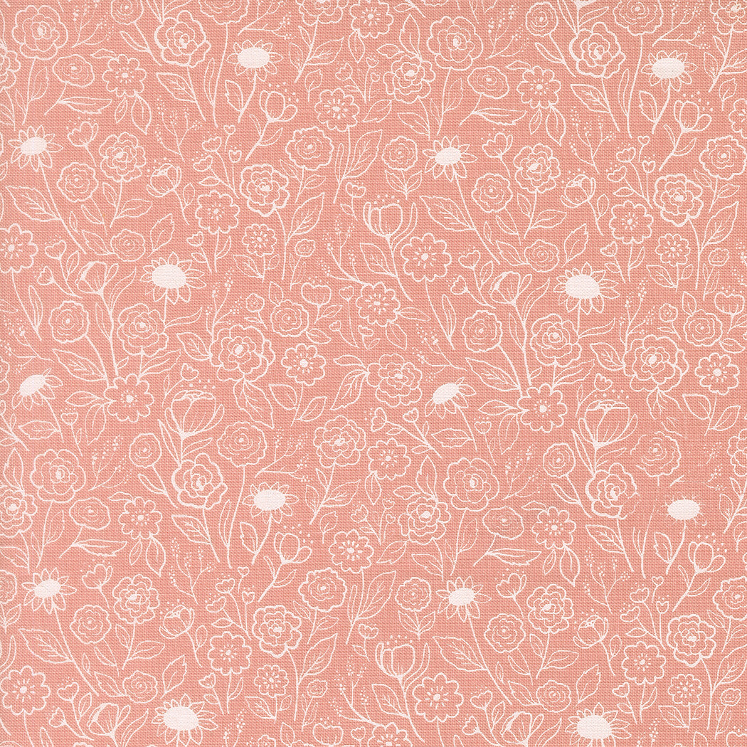 PRESALE Garden Glam Flower Doodles Carnation Yardage by Lella Boutique for Moda Fabrics | 5272 13