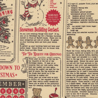 PRESALE Holiday Cheer North Pole News Natural Midnight  Yardage by Stacy Iest Hsu for Moda Fabrics | 20970 21