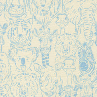 Animal Park Fun One Big Happy Family Dove Yardage by Stacy Iest Hsu for Moda Fabrics | 20962 11