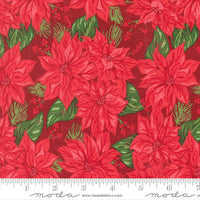 Holiday Cheer Vintage Poinsettia Cardinal Yardage by Stacy Iest Hsu for Moda Fabrics | 20971 18