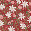 PRESALE Berry And Pine Poinsettia Party Cranberry Yardage by Lella Boutique for Moda Fabrics | 5240 14