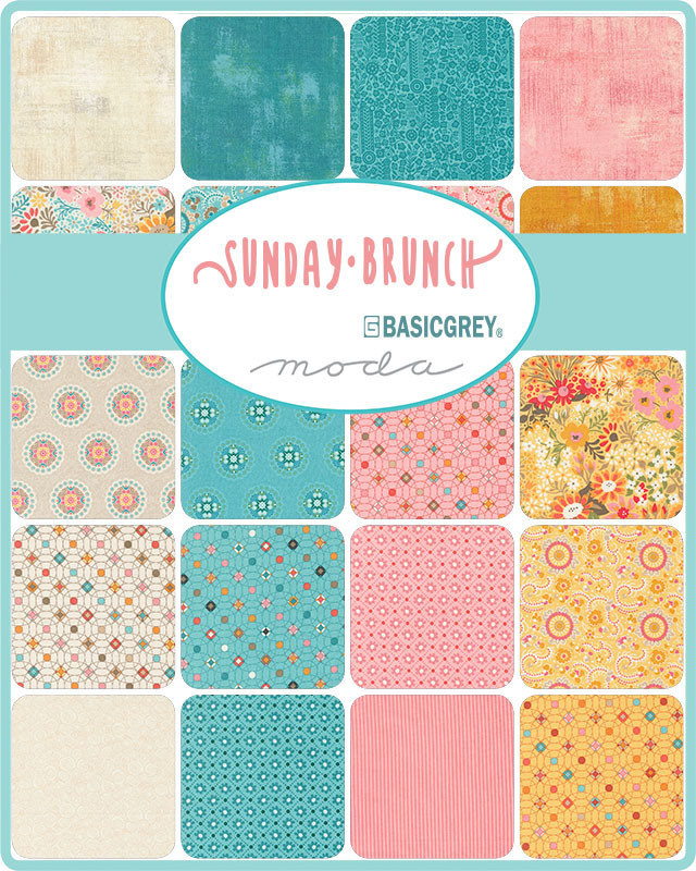 PRESALE Sunday Brunch Souffle Mint Tea Yardage by BasicGrey for Moda Fabrics | 30755 19