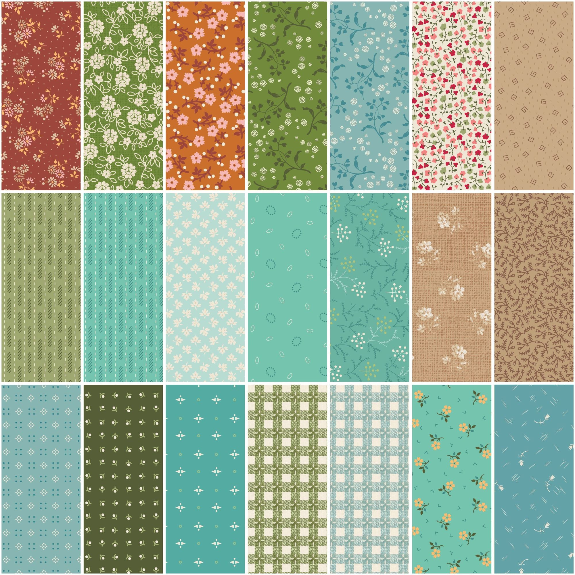 PRESALE Half Yard Bundle | Baked With Love by Lori Holt of Bee in My Bonnet | Full Collection 53 Half Yard Cuts | Curated Bundle