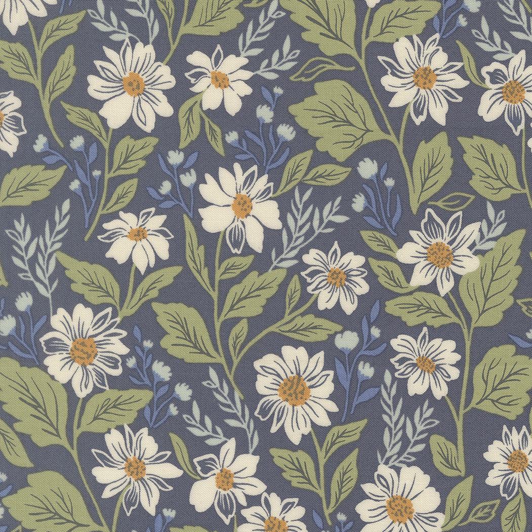 PRESALE True Love Romance Blooms Twilight Yardage by Lella Boutique for Moda Fabrics | 5260 13