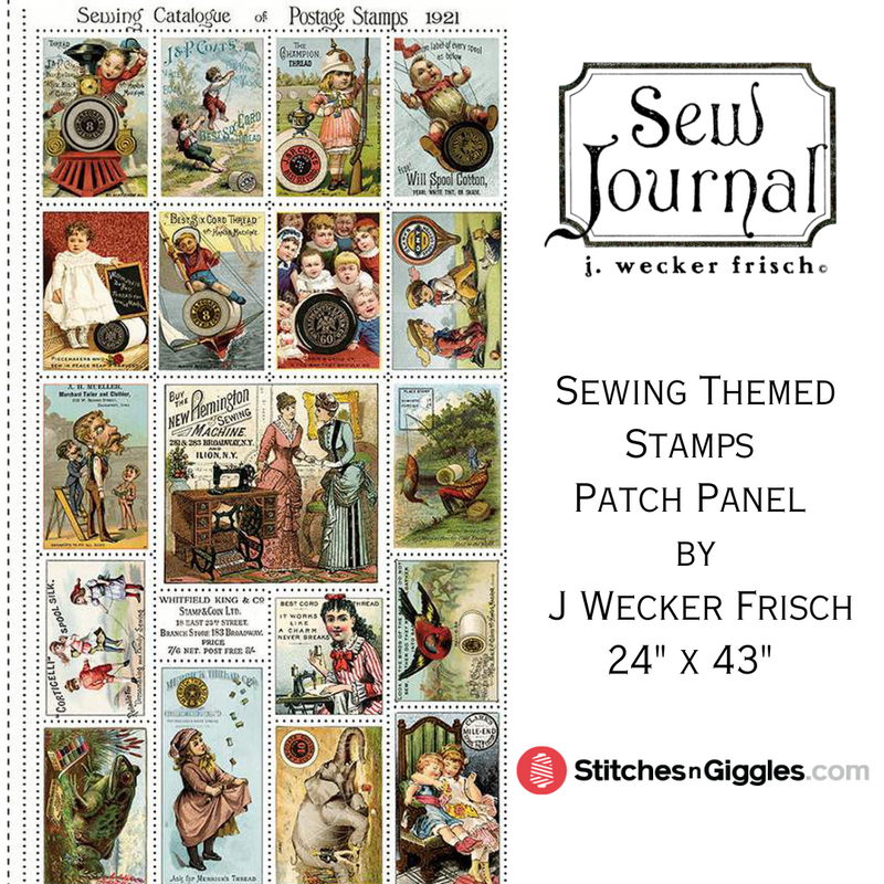 Sew Journal Thread Post Patch Panel by J Wecker Frisch by Riley Blake Designs | PD13882 PANEL