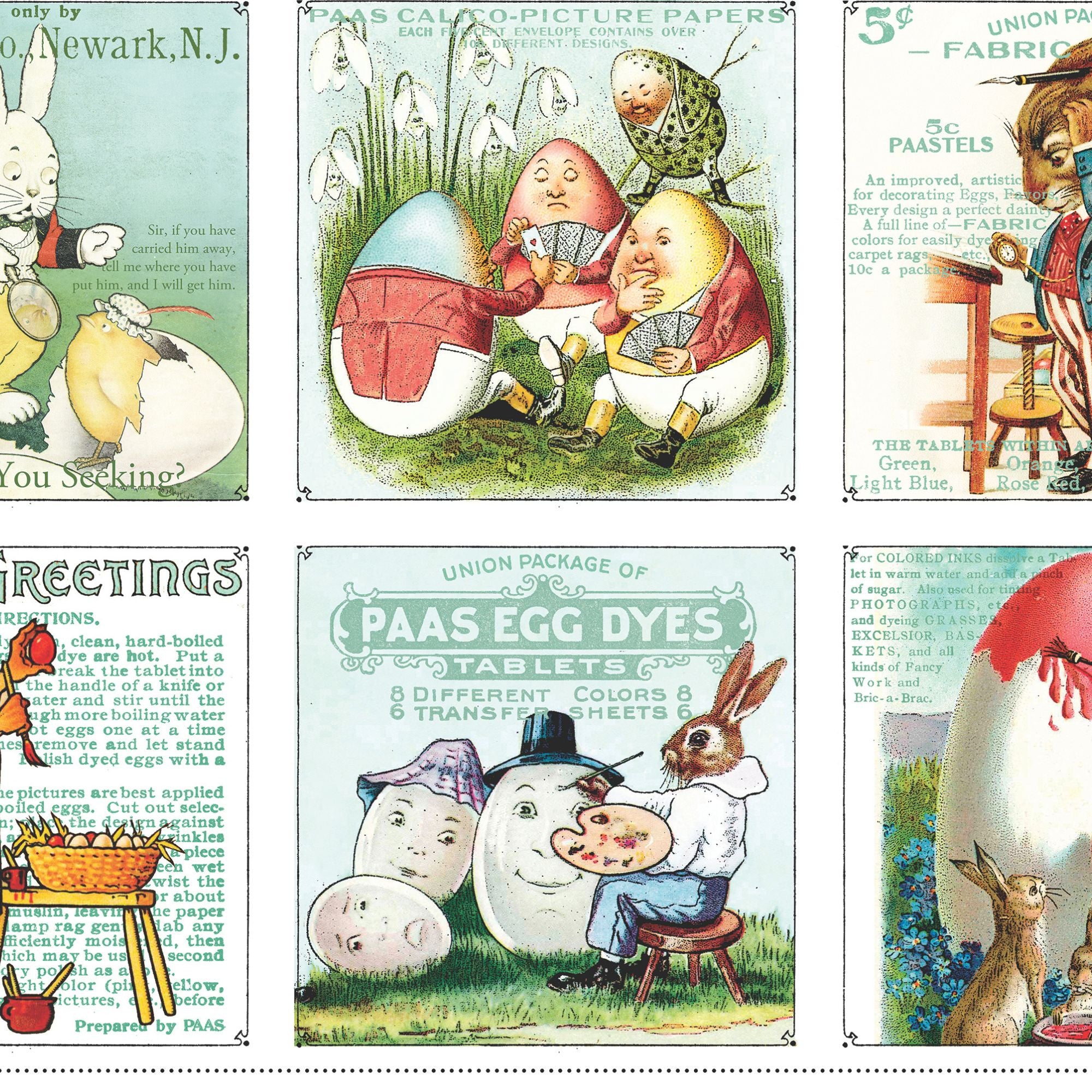 Egg Hunt Large Patch Panel by y J. Wecker Frisch for Riley Blake Designs | Panel Size 23 1/2" x 43 1/2" | PD17141-PANEL