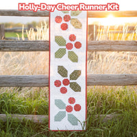 PRESALE Holly-Day Cheer Runner Kit Boxed with Christmas Greetings by Sandy Gervais | KT-17661