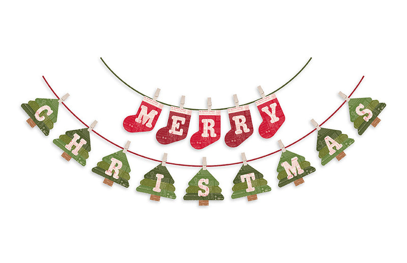 PRESALE TYPE/ography Say-It Sew Along Merry Christmas Banner Quilt Kit by Lori Holt of Bee in My Bonnet