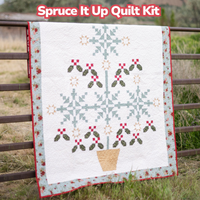 Spruce It Up Quilt Kit Boxed with Christmas Greetings by Sandy Gervais | KT-17660