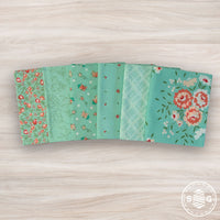 Abloom Custom Fat Quarter Bundle Robins Egg by Corey Yoder for Moda Fabrics | 6 Fat Quarters