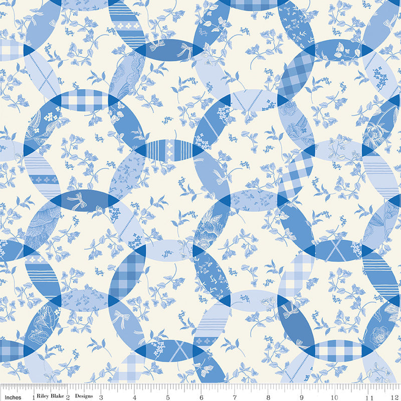 PRESALE Penelope Cheater Print Cream Yardage by My Mind's Eye for Riley Blake Designs | C16647-CREAM
