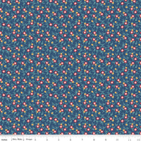 Americana July Dark Denim Yardage by Lori Holt of Bee in My Bonnet for | 5 Yard Backing | C16094-DKDENIM
