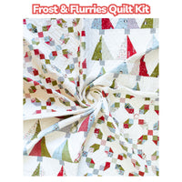 PRESALE Frost & Flurries Custom Quilt Kit With Chilly by Sweetwater for Moda Fabrics | Quilt Size 62” x 74”