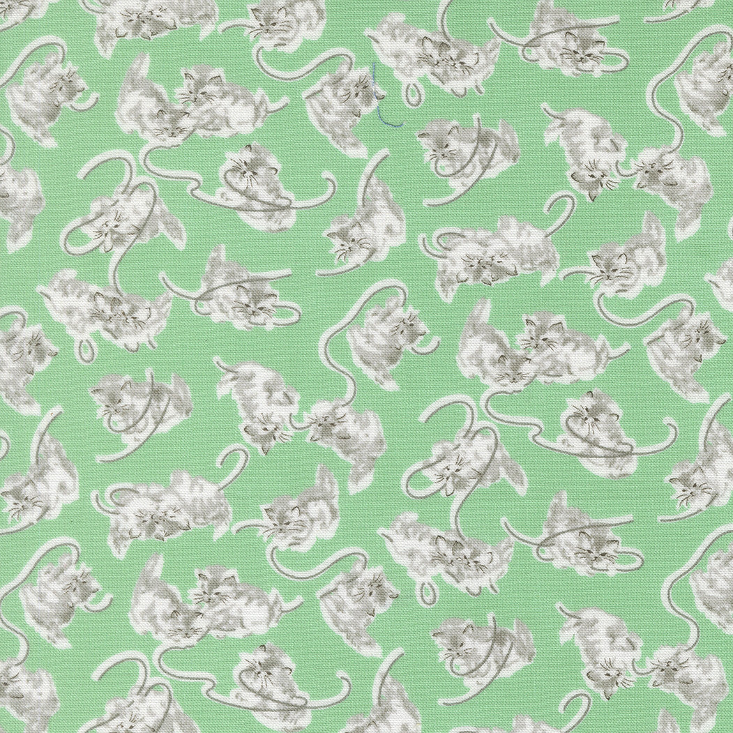 A Cat Named Stitch Georgie Green Yardage by Camille Roskelley for Moda Fabrics | 55341 19