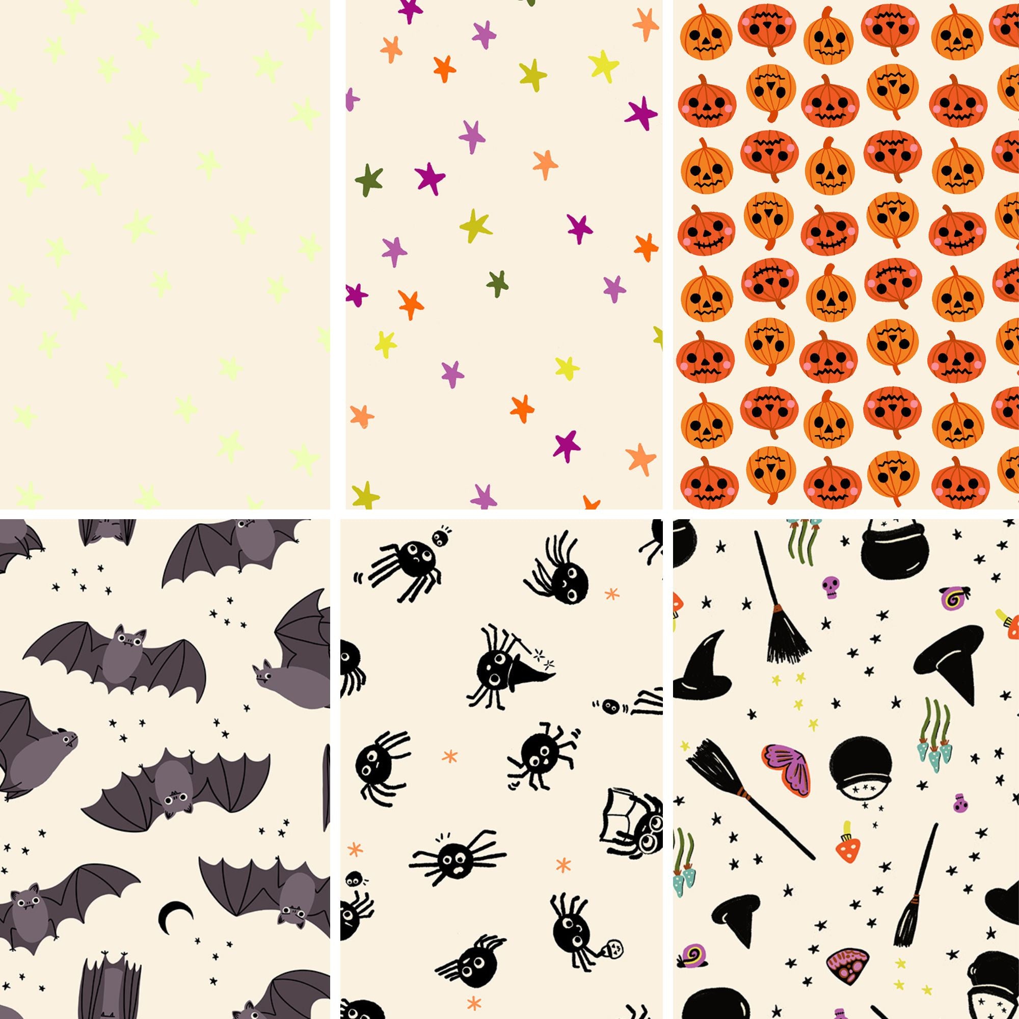 PRESALE Freaky Familiars Custom Fat Quarter Bundle Low Volume by Ruby Star Society | 6 FQs | Curated Bundle