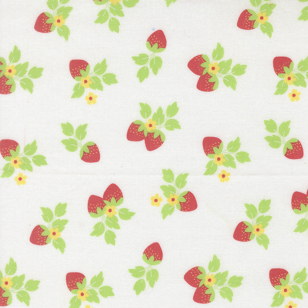 Fruit Salad Strawberries Off White Yardage by Corey Yoder for Moda Fabrics | 29243 11