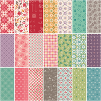 Piece & Plenty Fat Quarter Bundle by Lori Holt of Bee in my Bonnet for Riley Blake Designs | 48 Precut Fat Quarters | FQ-15870-48